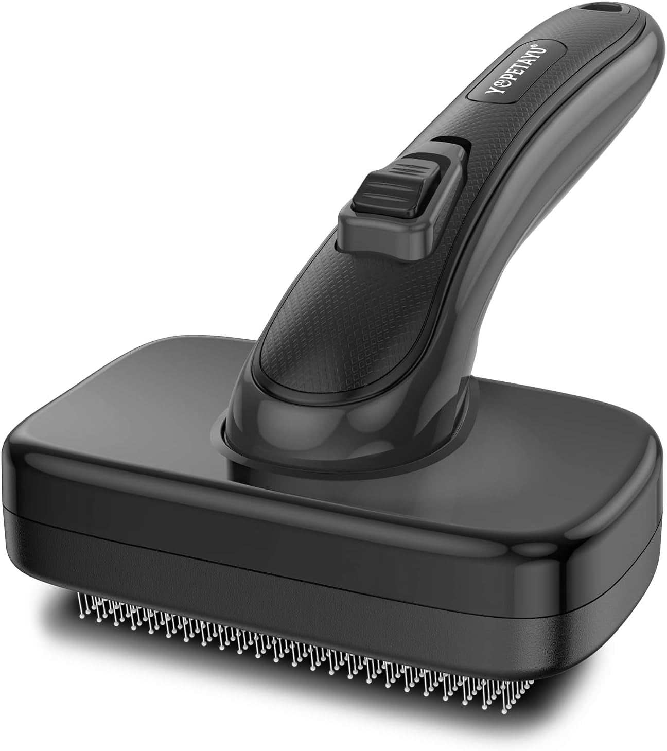 Dogs Cats Self Cleaning Slicker Brush for Shedding and Grooming Long Short Hair, Pain-Free Removes Loose Undercoat, Tangles, Knots with Massage Particles for Small Medium Large for All Hair Types