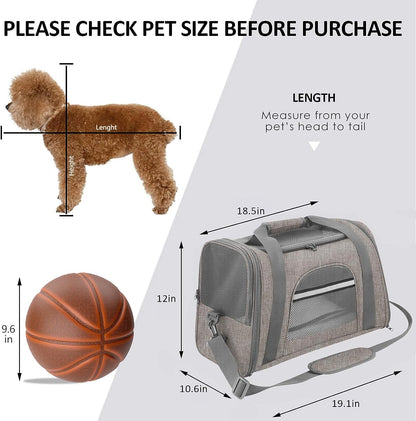 Pet Carrier Airline Approved Pet Carrier Dog Carriers for Small Dogs, Cat Carriers for Medium Cats Small Cats, Small Pet Carrier Small Dog Carrier Airline Approved Dog Cat Pet Travel Carrier