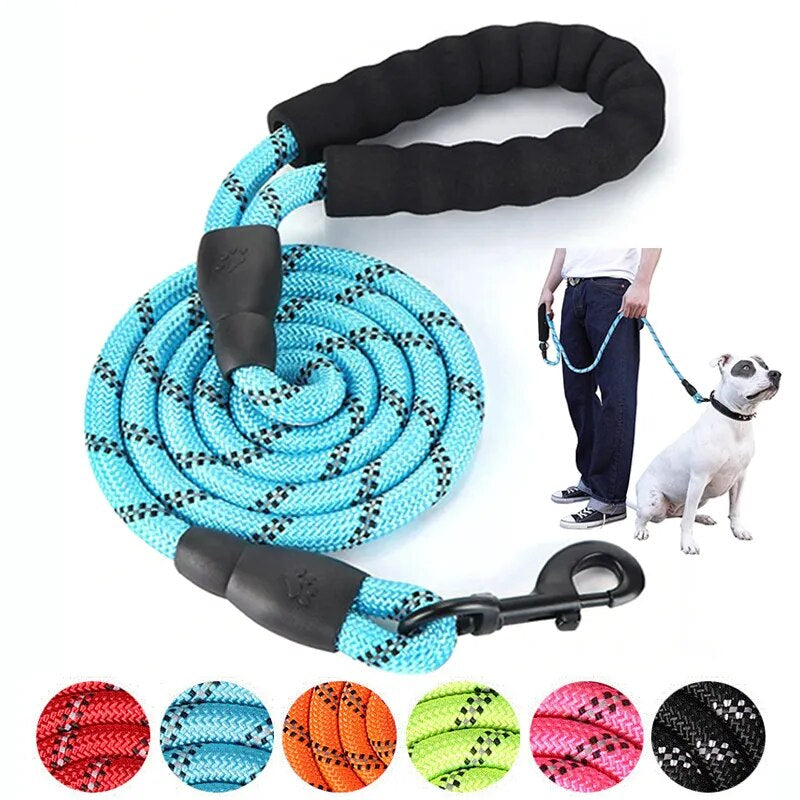 Strong Nylon Dog Leash Labrador French Bulldog Harness Leashes Reflective Leash Training Safety Dog Leashes Ropes 150/200/300Cm